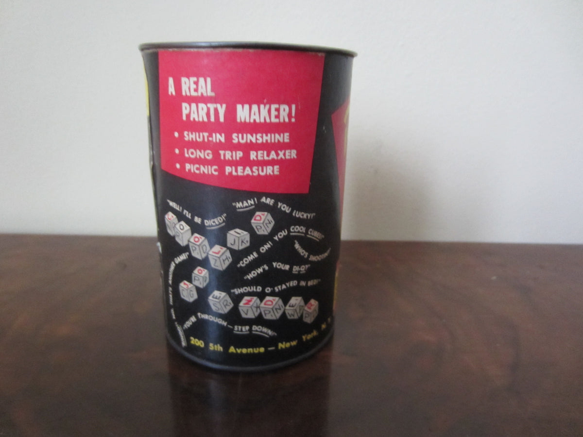 Vintage 1957 Dewl Toy Co. Rock And Roll Dice/Word Game. Totale Estate