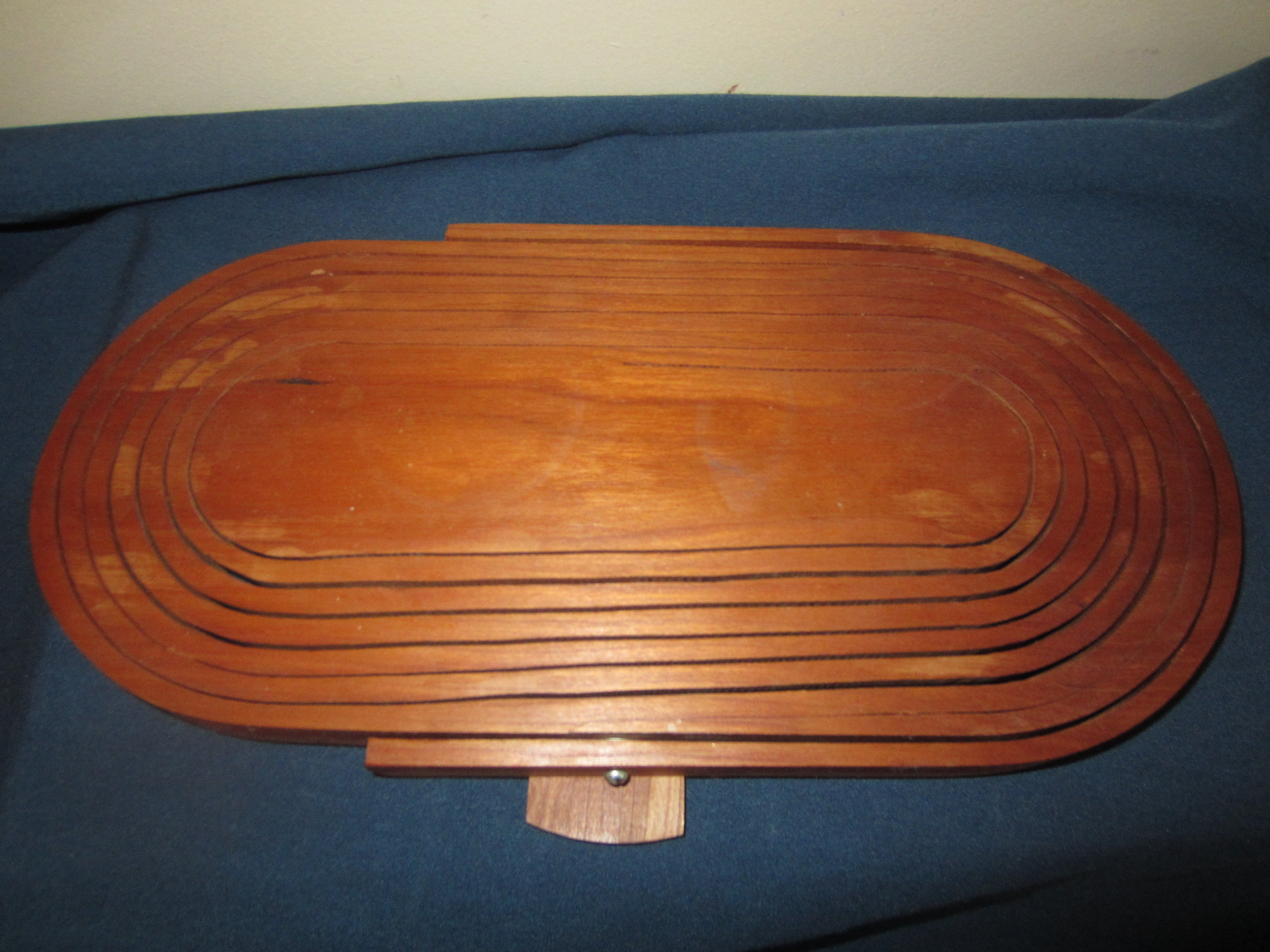 Vintage Wood Basket Collapses into Trivet