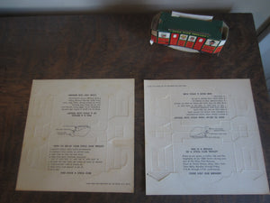 Vintage West End Brewery Utica Club Trolley Paper Model