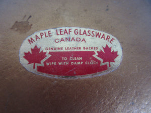 Vintage Maple Leaf Glassware Co. Decorative Bowl Canada