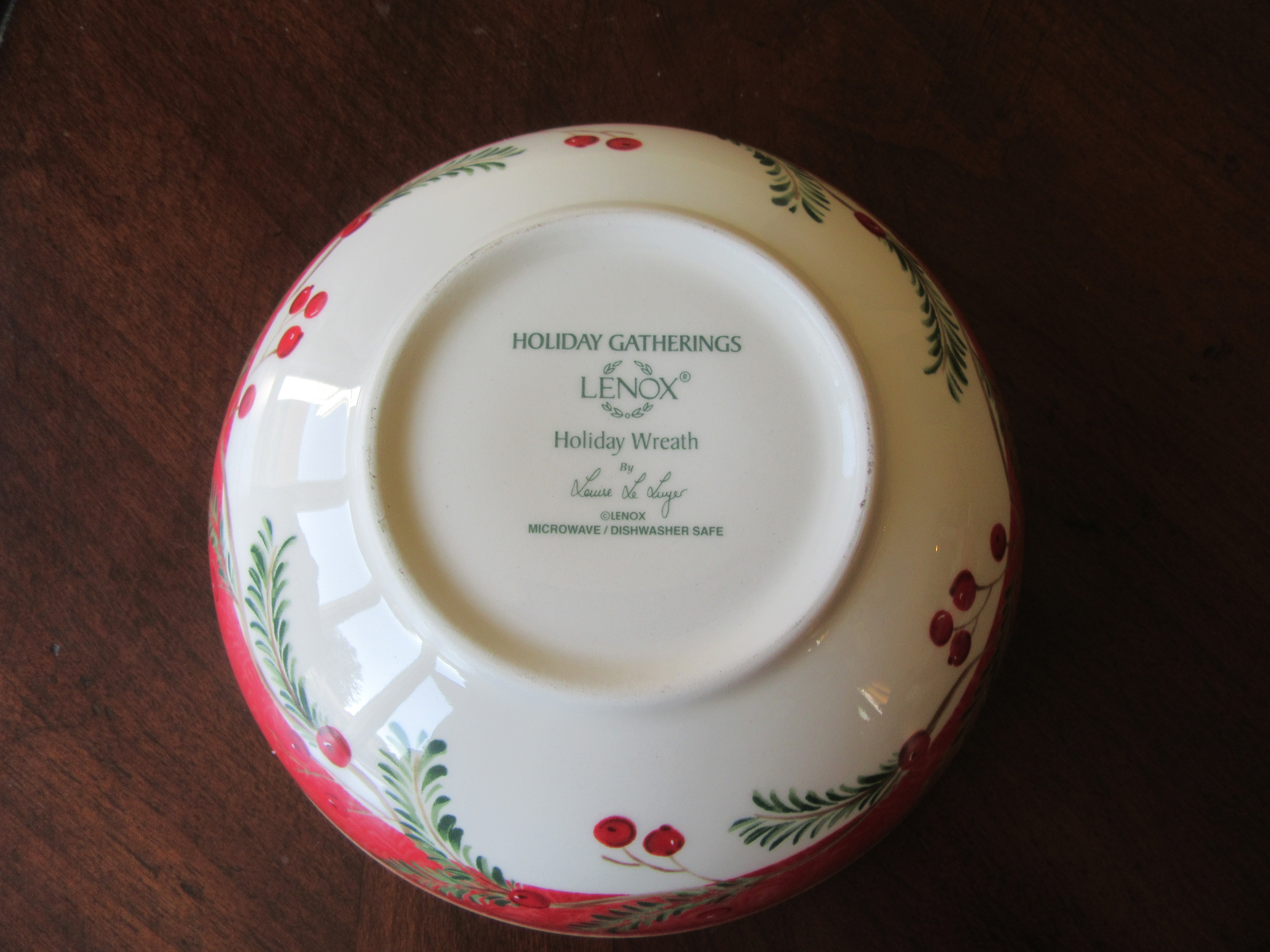 NEW Set of 2 Lenox Holiday Gatherings Holiday Wreath Bowls