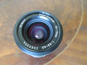 Nikon NIKKOR 35-70mm 1:3.3-4.5 Camera Lens PLUS Filter