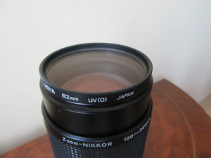 Nikon Zoom 100-300mm 1:5.6 with Hoya 62mm UV Filter