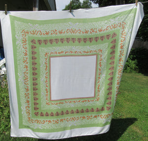 Vintage Ivan Bartlett Autumn Square Tablecloth