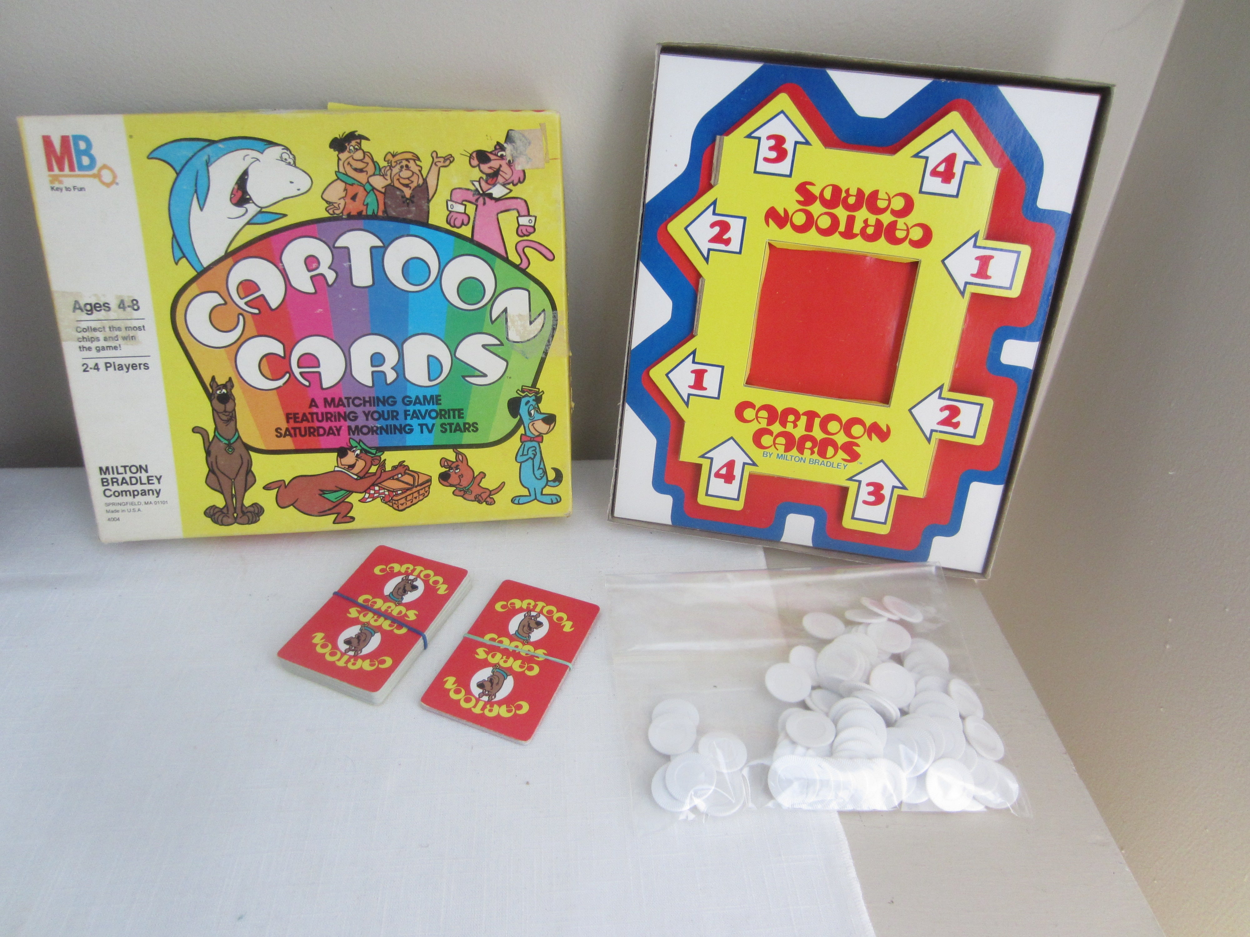 Cartoon Cards Milton Bradley Game Vintage