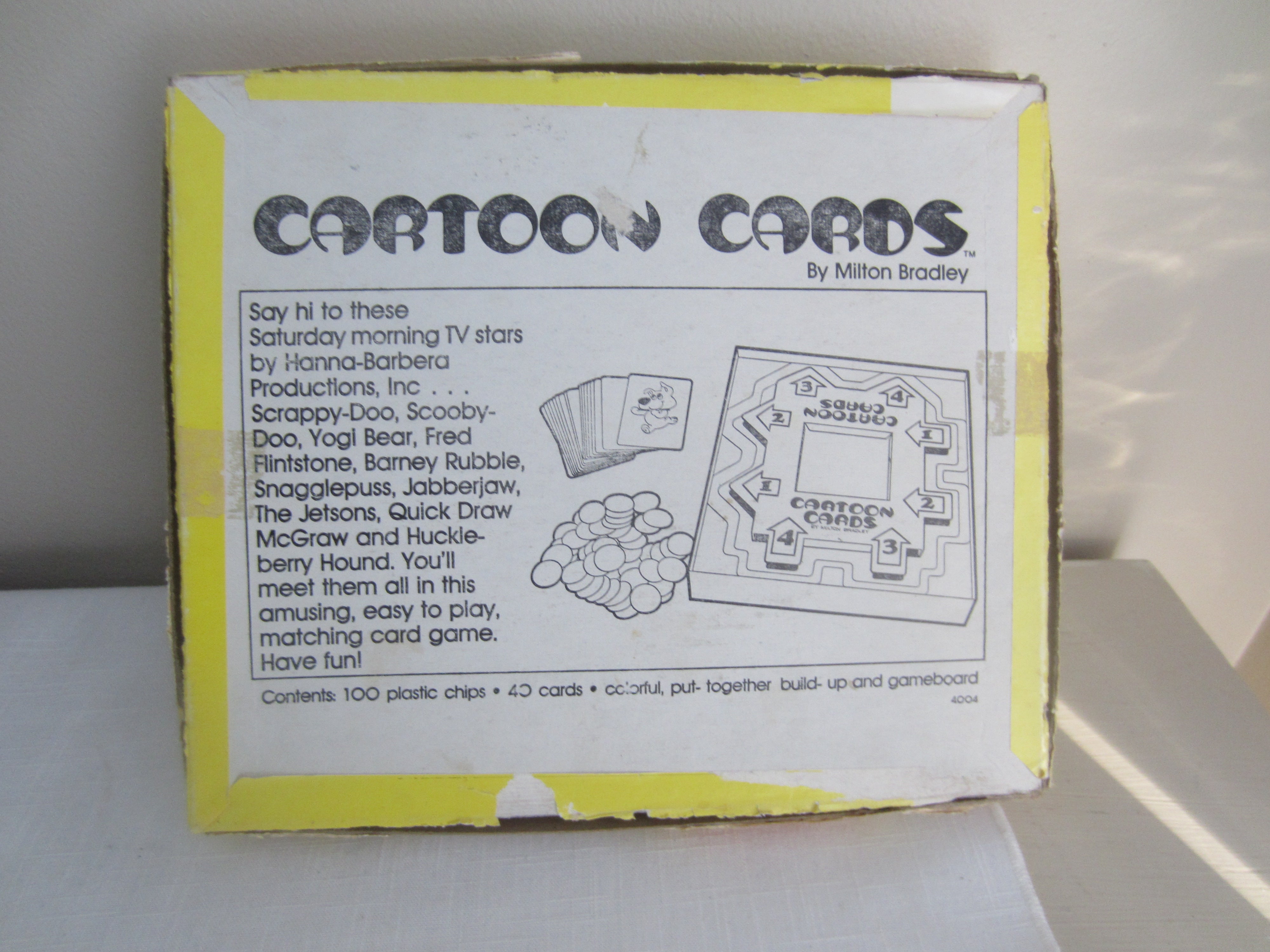 Cartoon Cards Milton Bradley Game Vintage