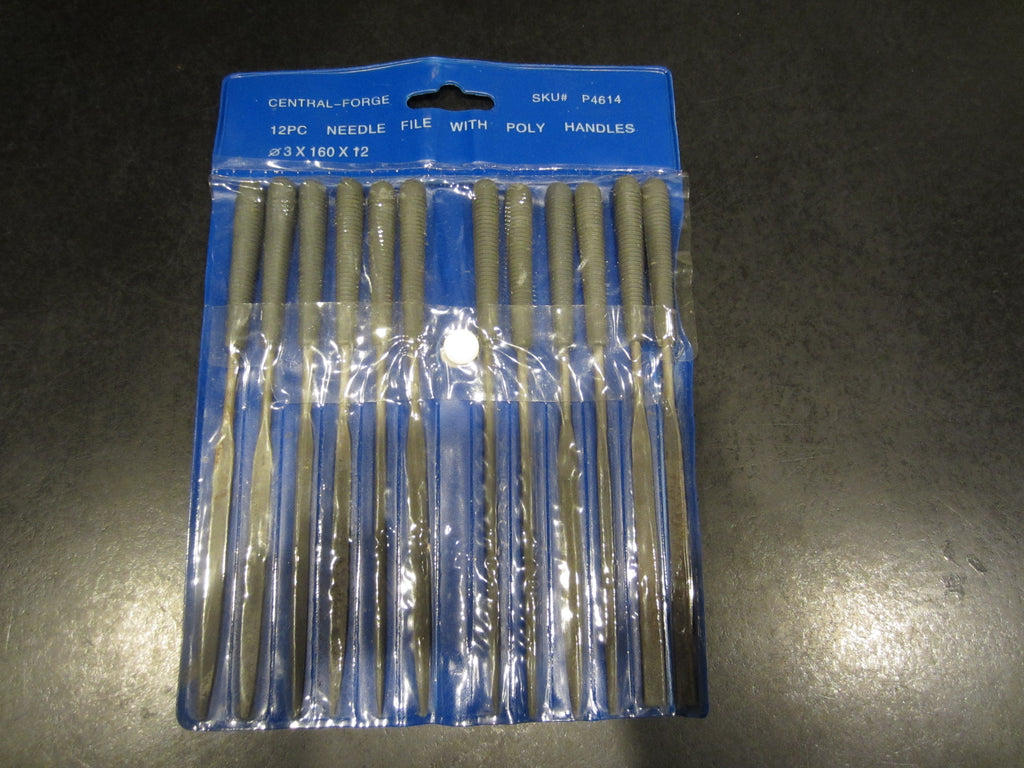 Central Forge P4614 12pc Mini Needle File Set with Poly Handles