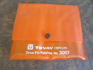 Tovay Tools 3007 Drive Pin Punch 8 piece set with pouch