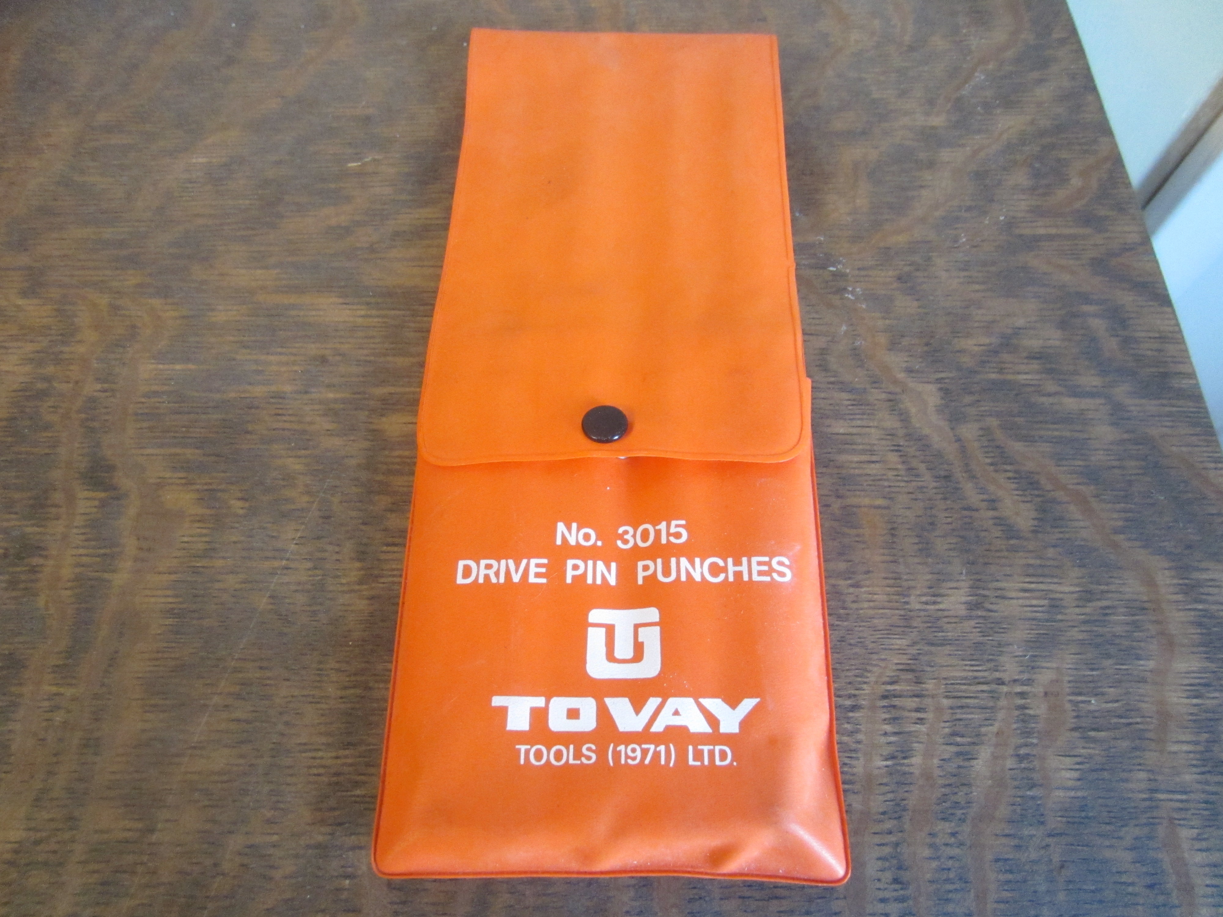 Tovay Tools 3015 Steel Drive Pin Punch Set Set of 5 Punches Made in Israel