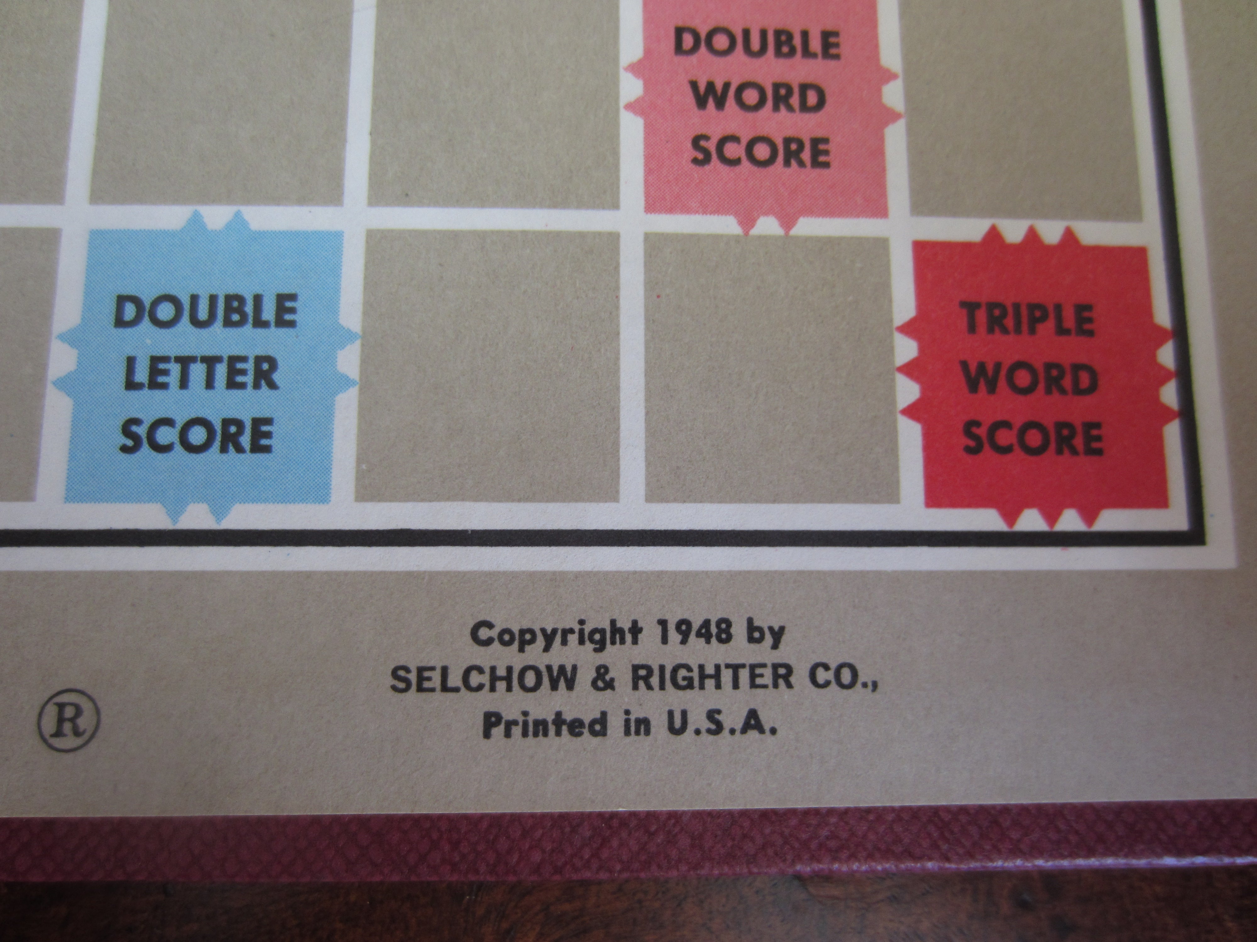 Vintage Scrabble 1948