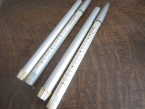 Vintage RONSON Varaflame Gas Taper Candles Silver Colour