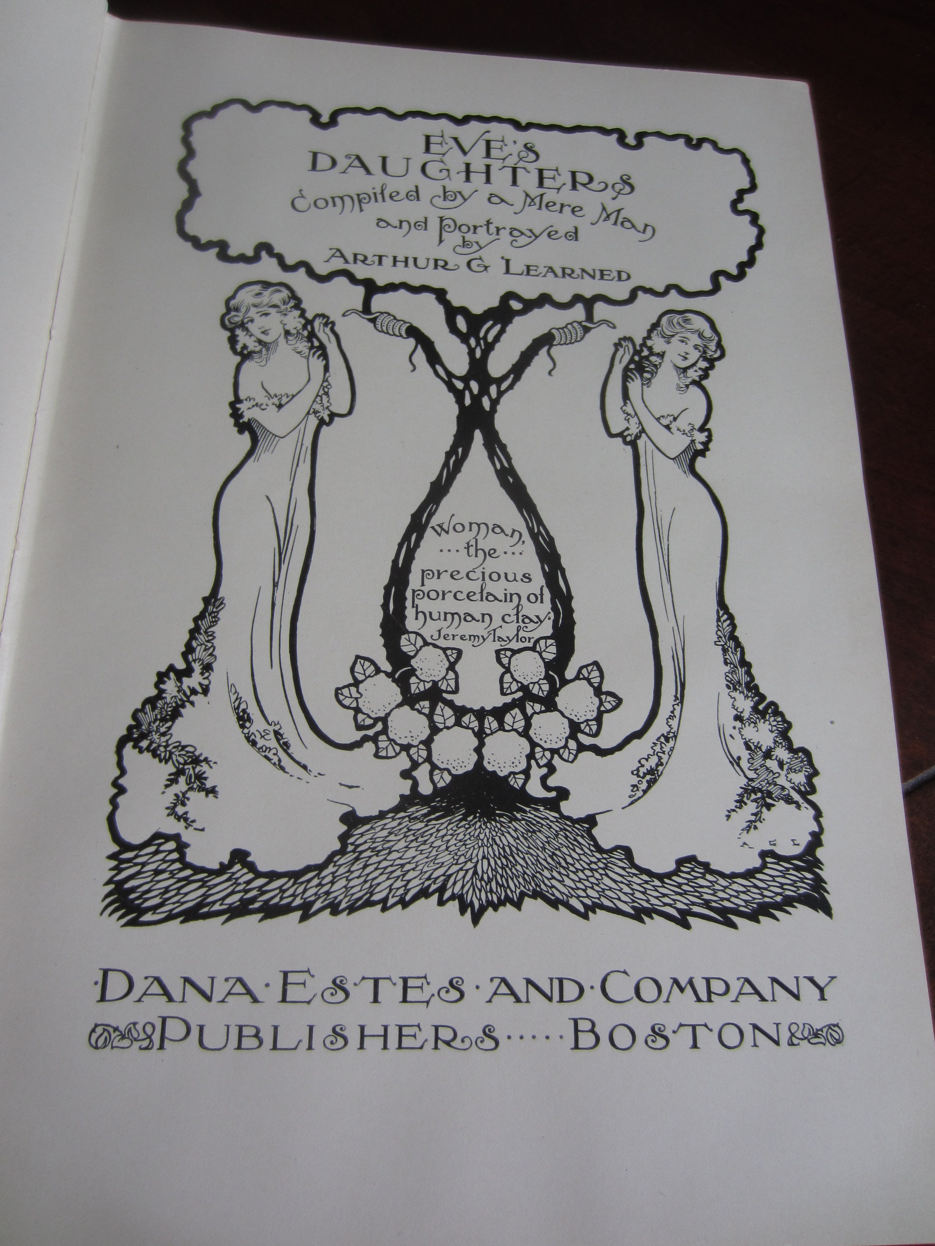 Eves Daughter's A.G. Learned 1st Ed. Second Print 1905