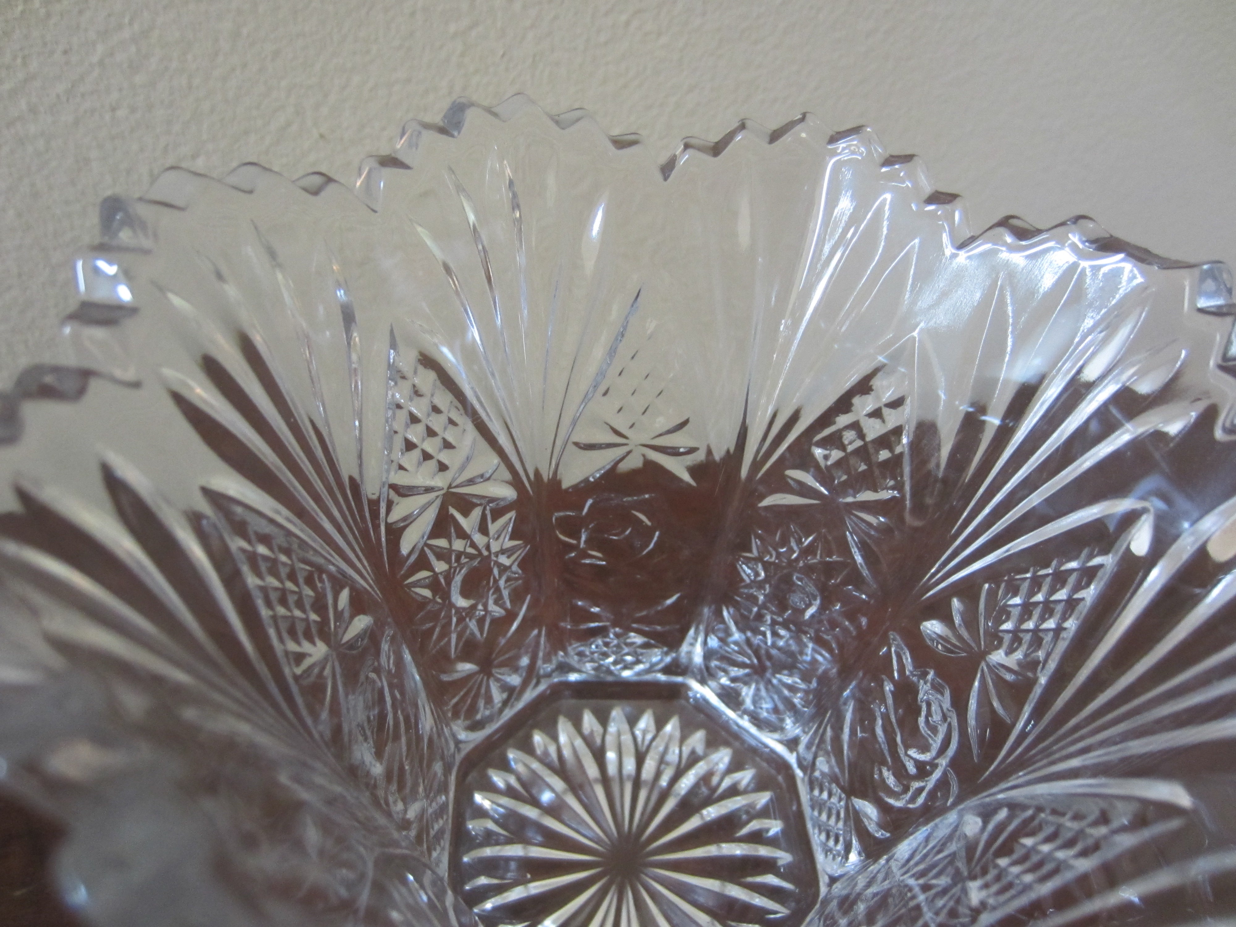 American Glass Creamer and Sugar