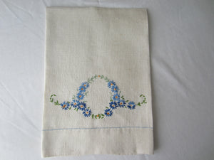 Vintage Embrodered Linen Tea Towel