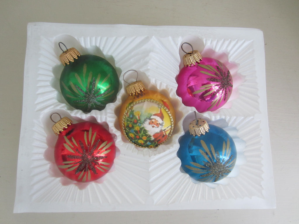 Vintage Glass Christmas Ornaments Made in Germany