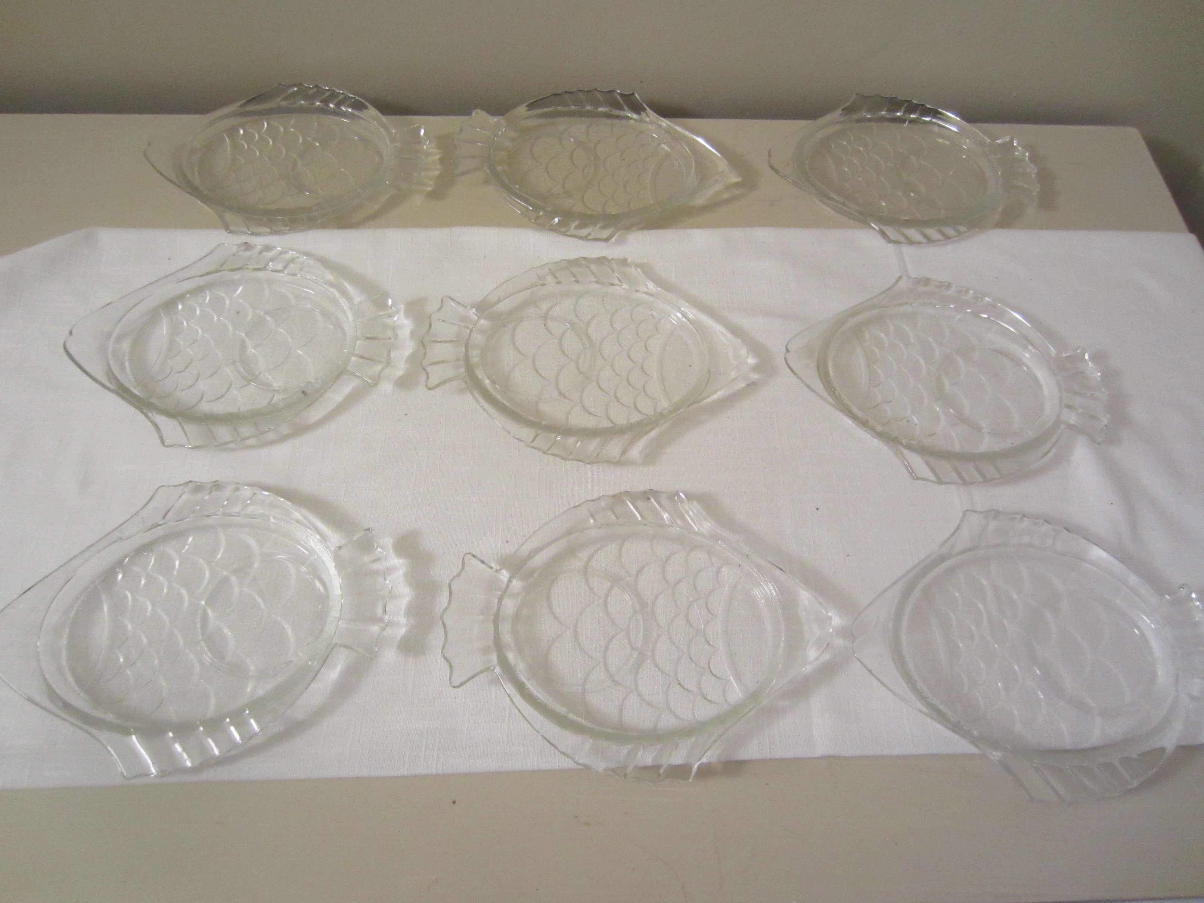 Set of Vintage Fish Snack Dishes
