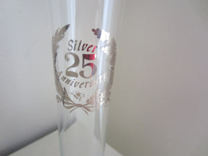 25th Anniversary Glass Vase
