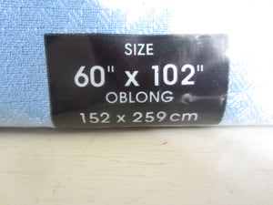 New Light Blue Oblong Tablecloth by Sussex