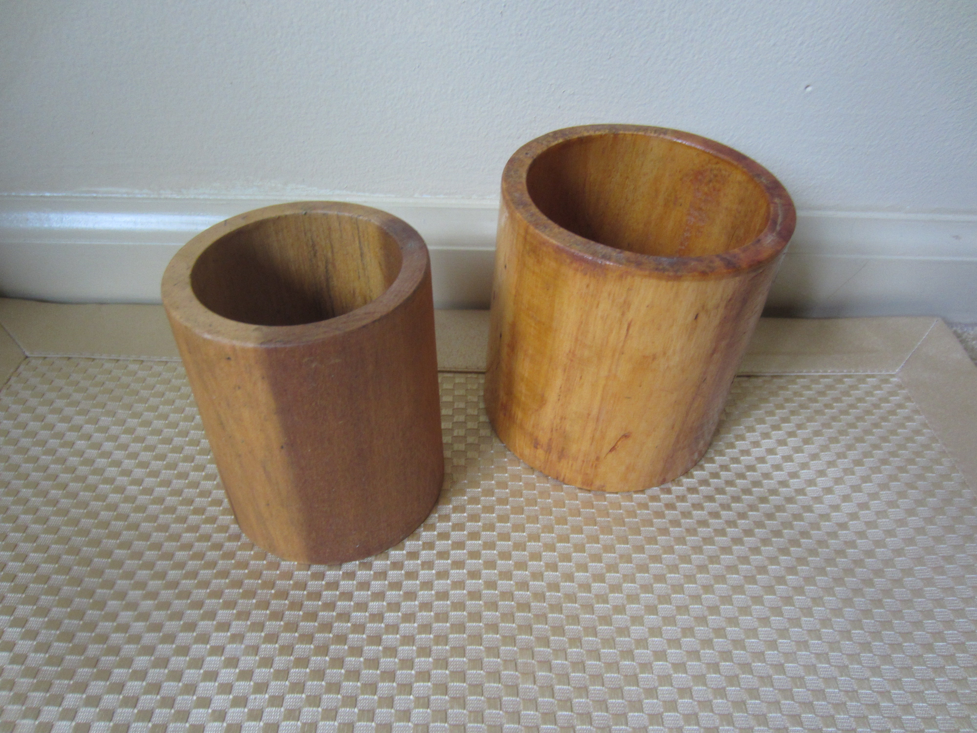 Vintage Hand Crafted Wooden Holders