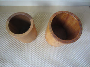 Vintage Hand Crafted Wooden Holders
