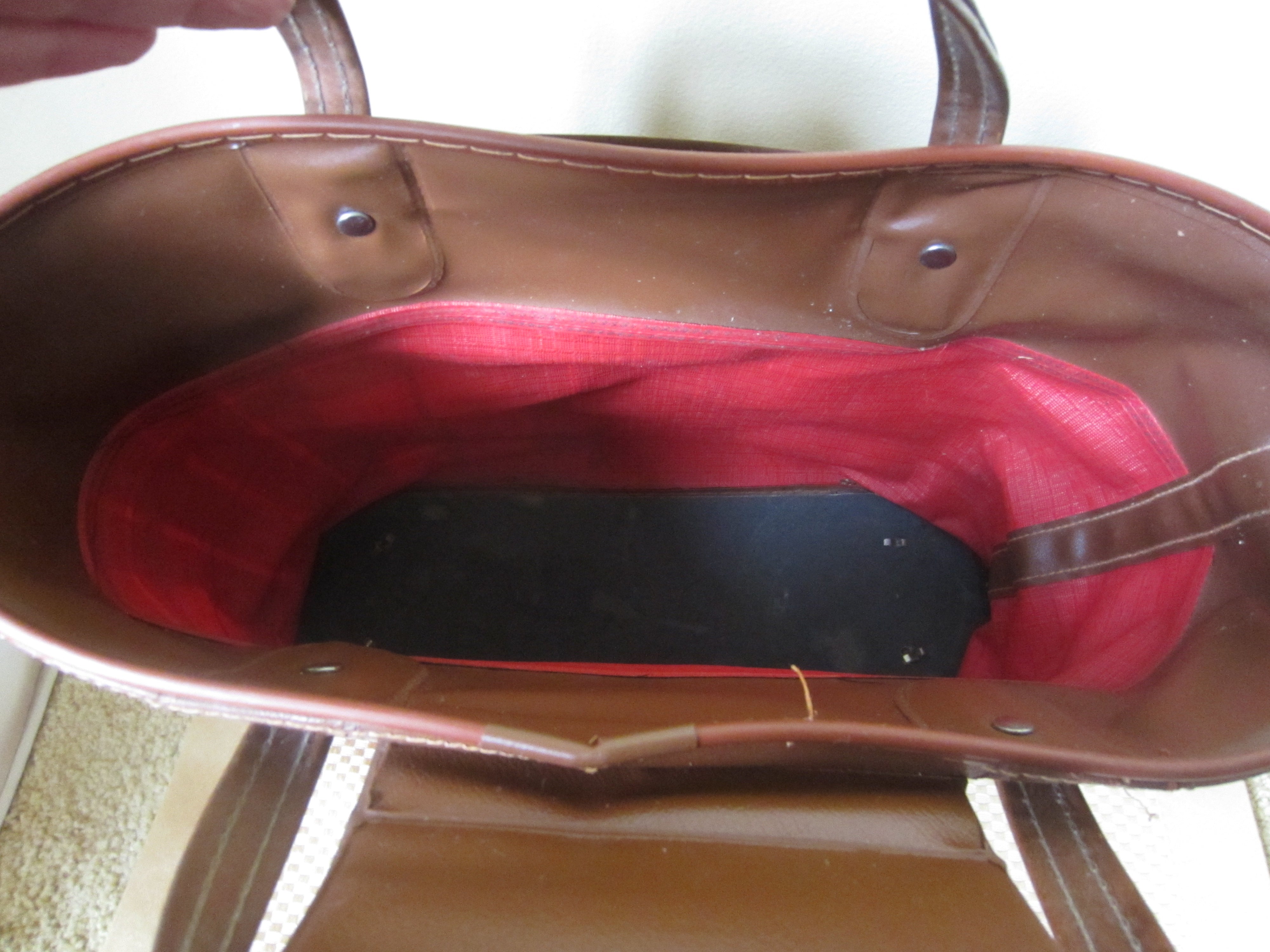 Vintage Thermos Set with Plaid Carry Bag