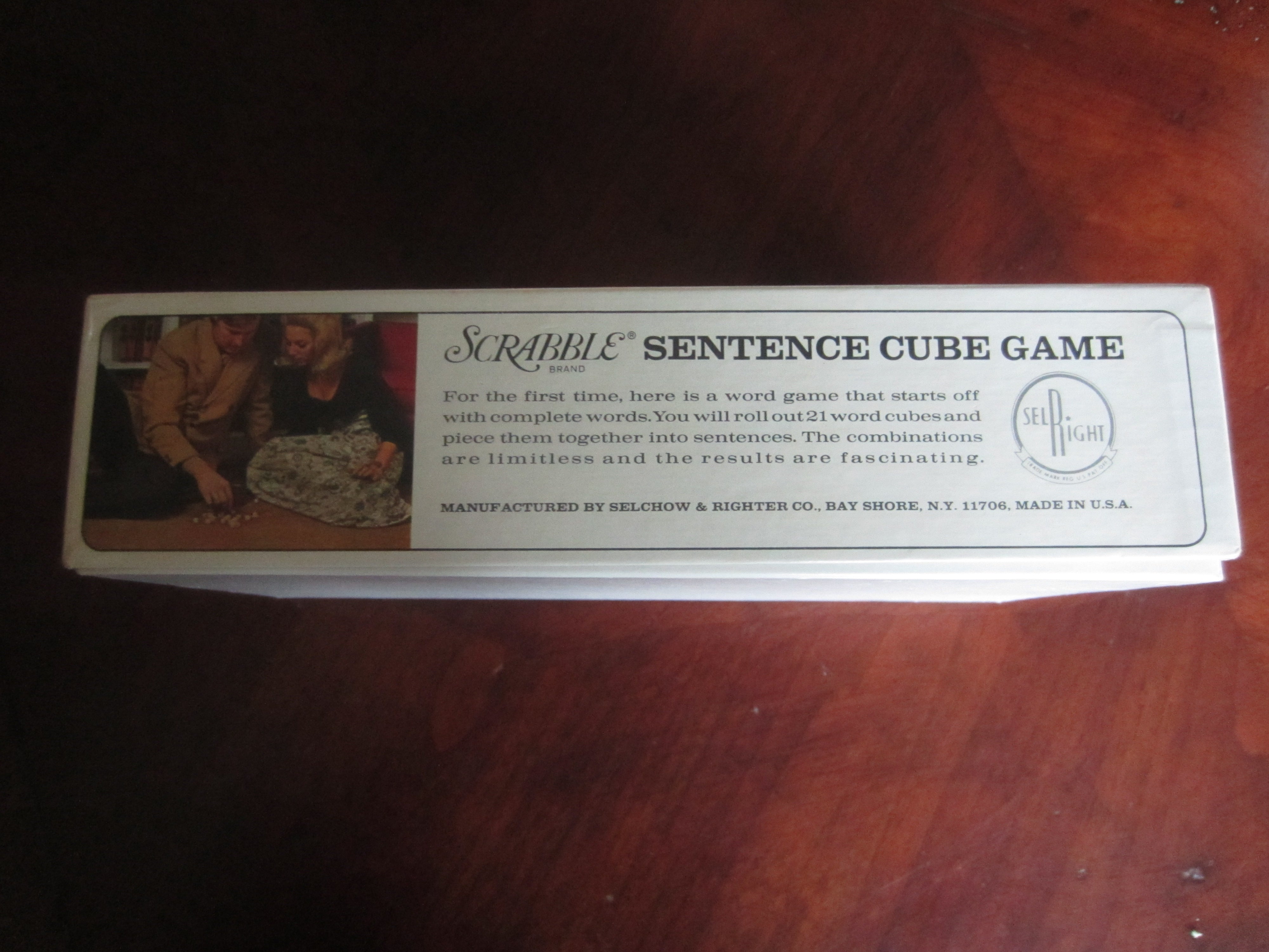 Scrabble Sentence Cubes Vintage Game