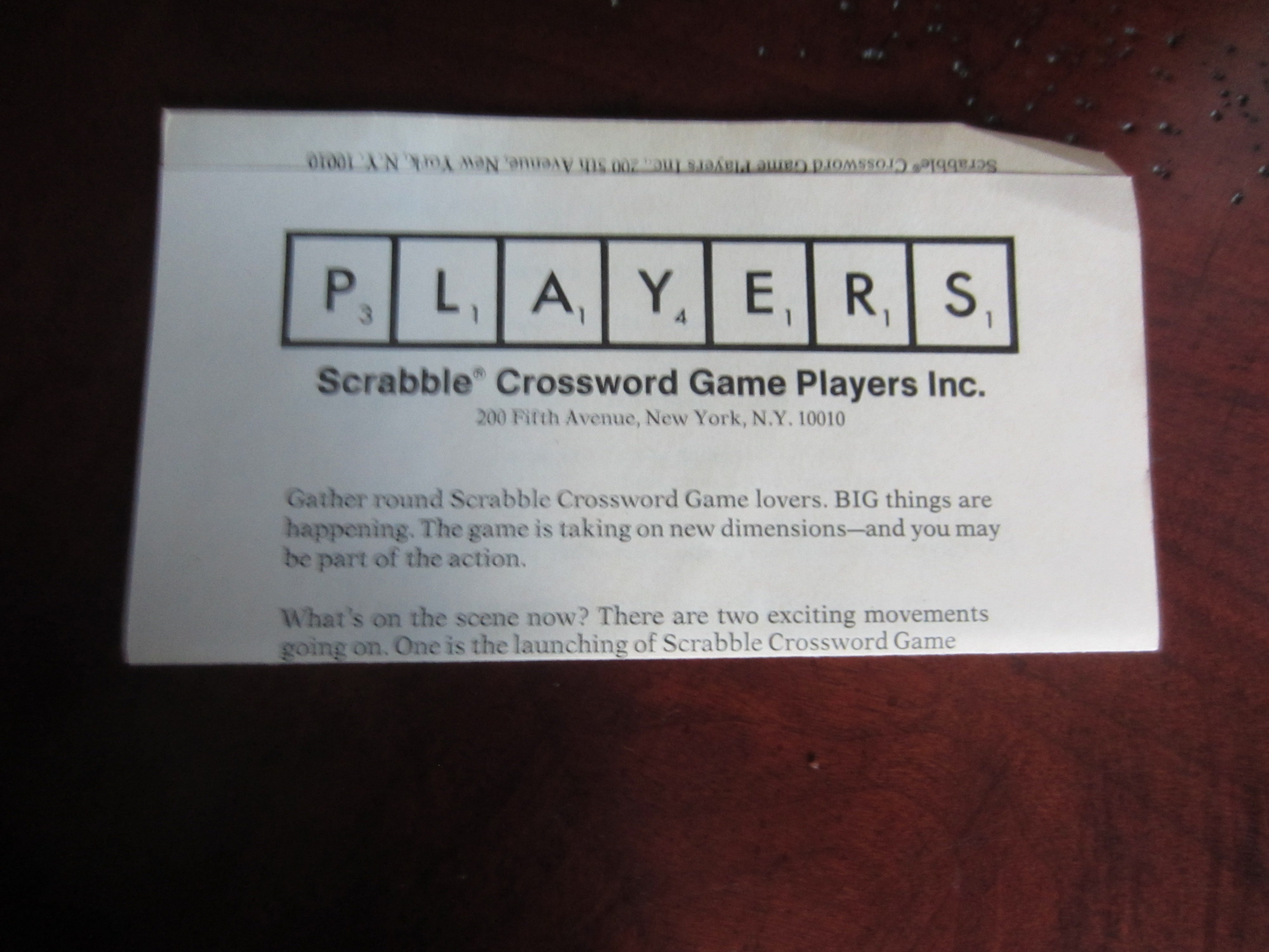 Scrabble Sentence Cubes Vintage Game