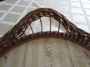 Vintage Rattan Wicker Serving Tray