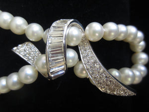 Exquisite Faux Pearl Richelieu Necklace with Crystals