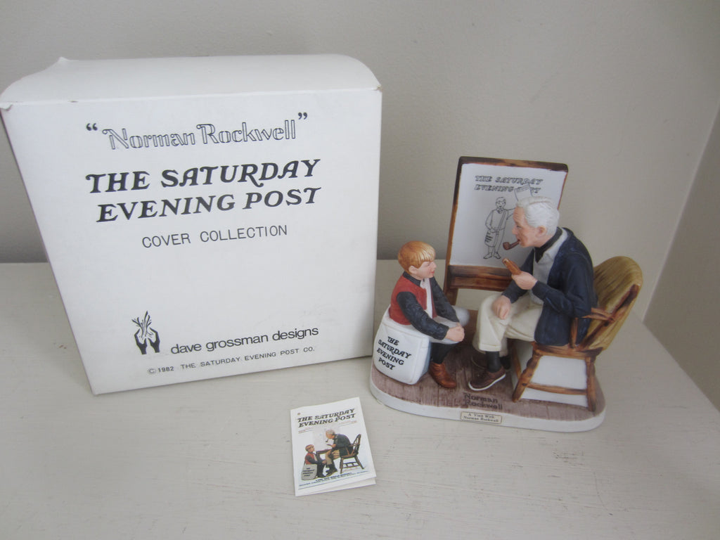 A Visit with Norman Rockwell figurine 1971