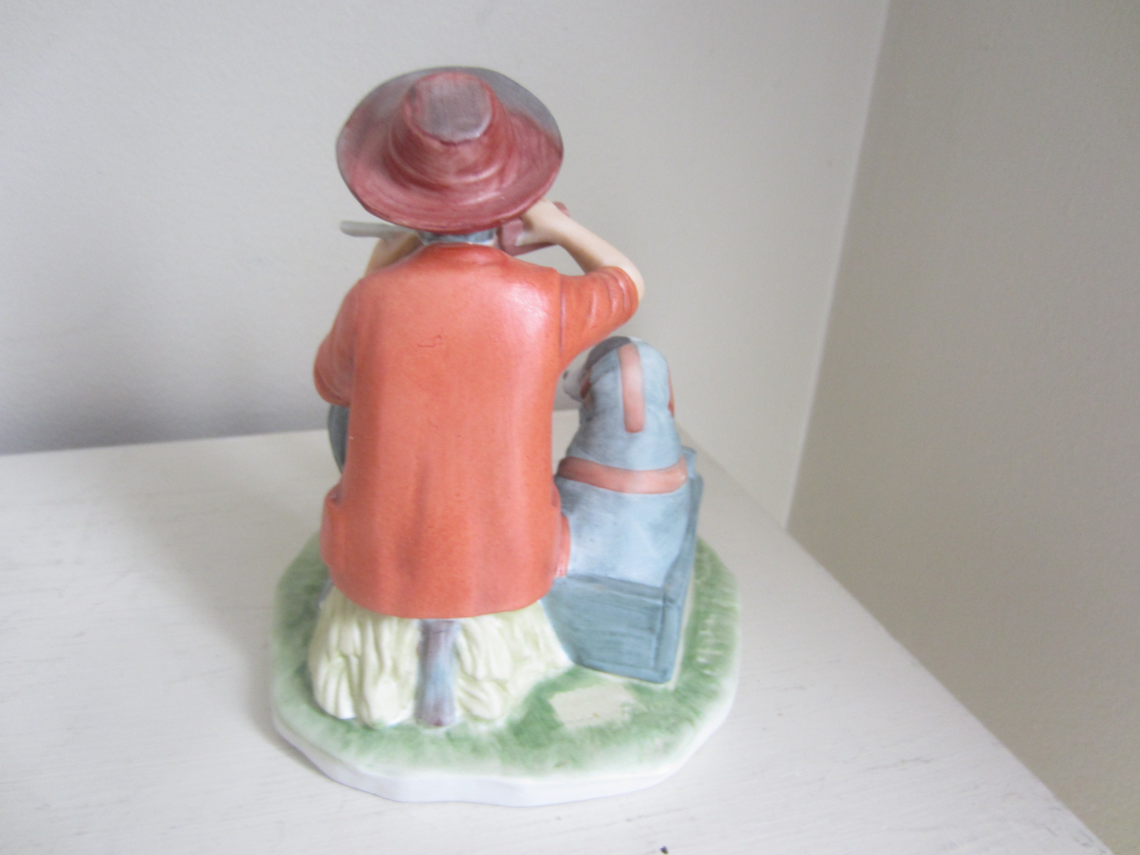 Boy and His Dog Figurine From Saturday Evening Post