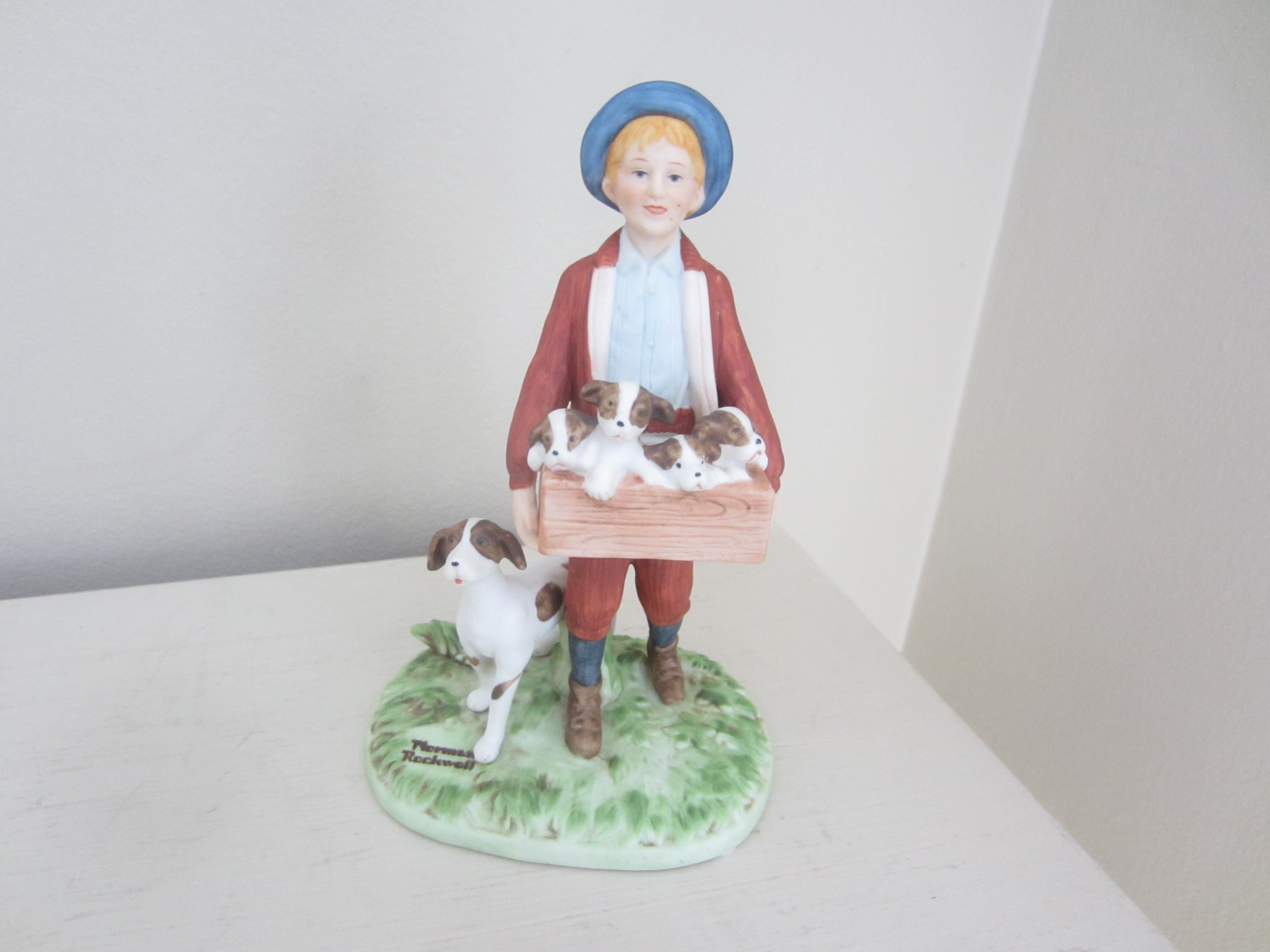 Norman Rockwell Puppy Love figurine